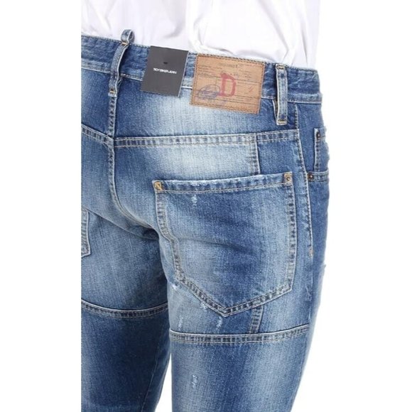 DSQUARED2 Mens Tidy Biker Jeans IT48 W34 Denim S71LA0892S30309470 NWT - Picture 6 of 16
